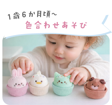 1歳6か月頃からの色合わせあそび