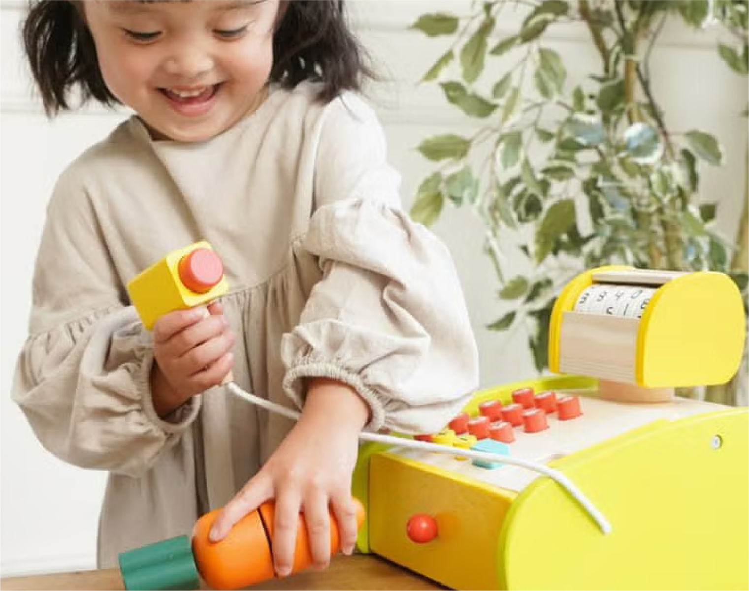 やわらかな布製で遊べるイメージ