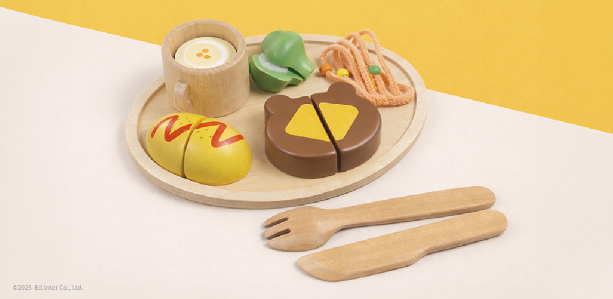 ギフトにおすすめなGENI（ジェニ）の知育玩具｜木のおままごとのお子様ランチ「森のランチプレート」