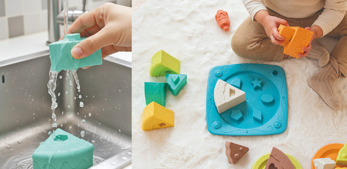 水遊びや砂遊びにも使えるGENIの知育おもちゃecomugi（エコムギ）