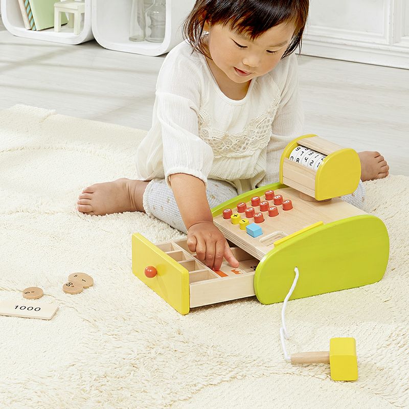 森のくるくるピッピ！レジスター 知育玩具 木のおもちゃ GENI