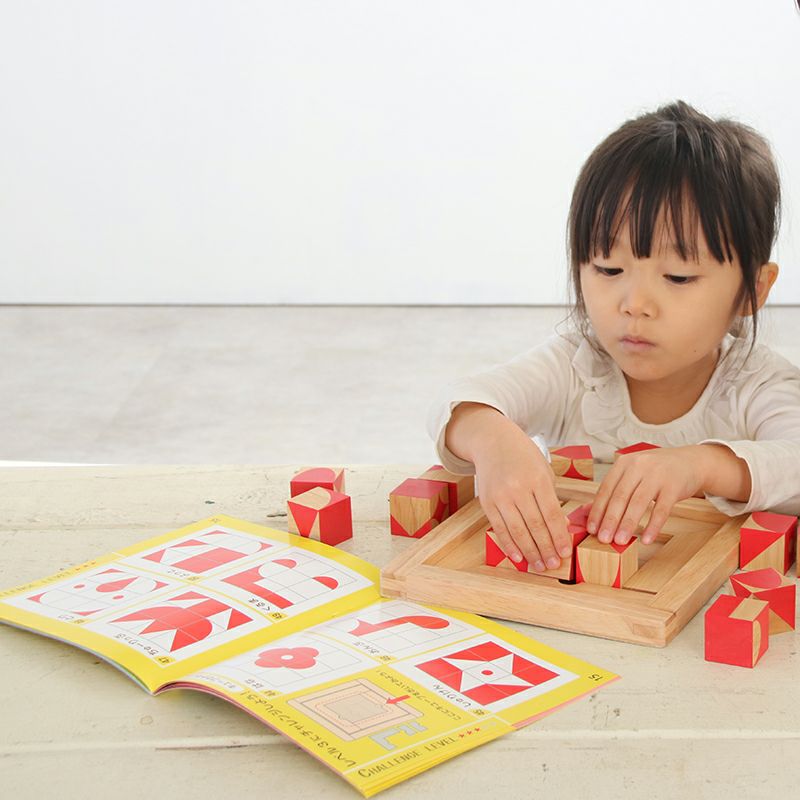 在庫限定]脳活キューブ 知育玩具 木のおもちゃ GENI