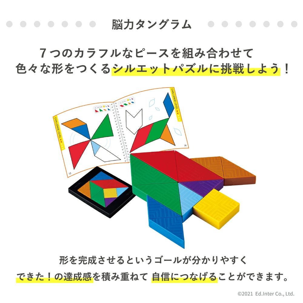 脳力タングラム 知育玩具 木のおもちゃ GENI