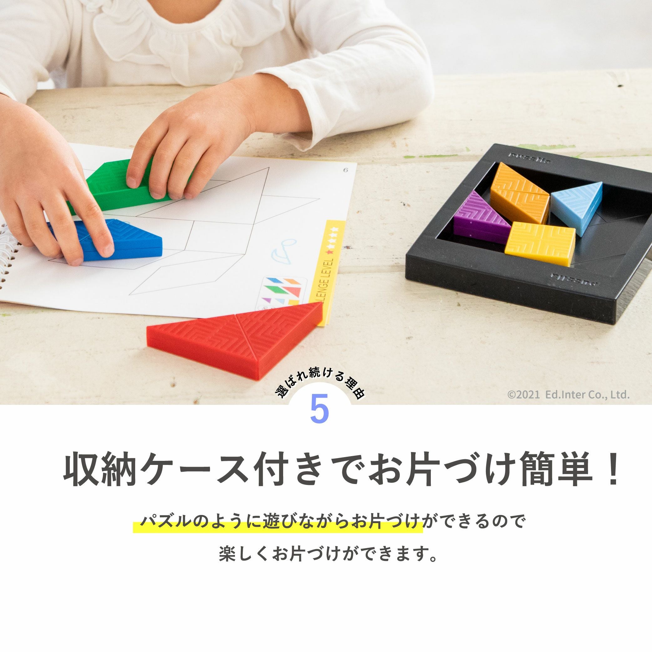 脳力タングラム 知育玩具 木のおもちゃ GENI