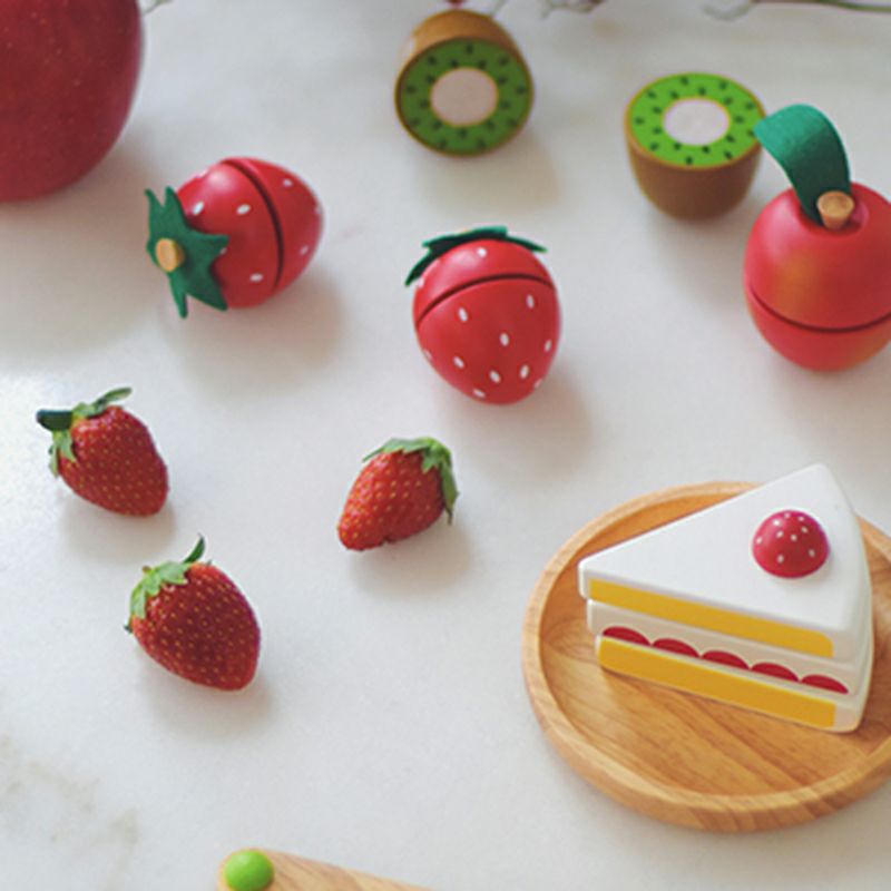 とれたて いちご 知育玩具 木のおもちゃ GENI