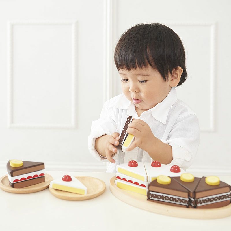 チョコバナナケーキ 知育玩具 木のおもちゃ GENI