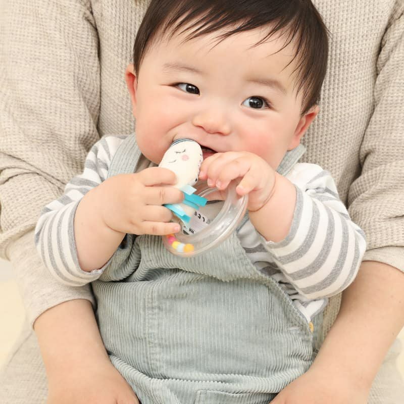 お月さまのラトル 知育玩具 木のおもちゃ GENI お月さまのラトル 知育玩具 木のおもちゃ GENI