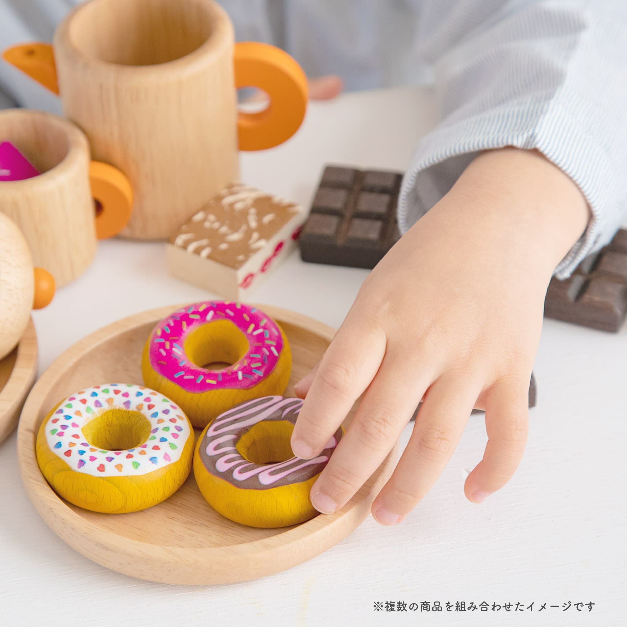 Erzi (エリツィ) ｜ドーナツセット｜ドイツ生まれの 木の おままごと