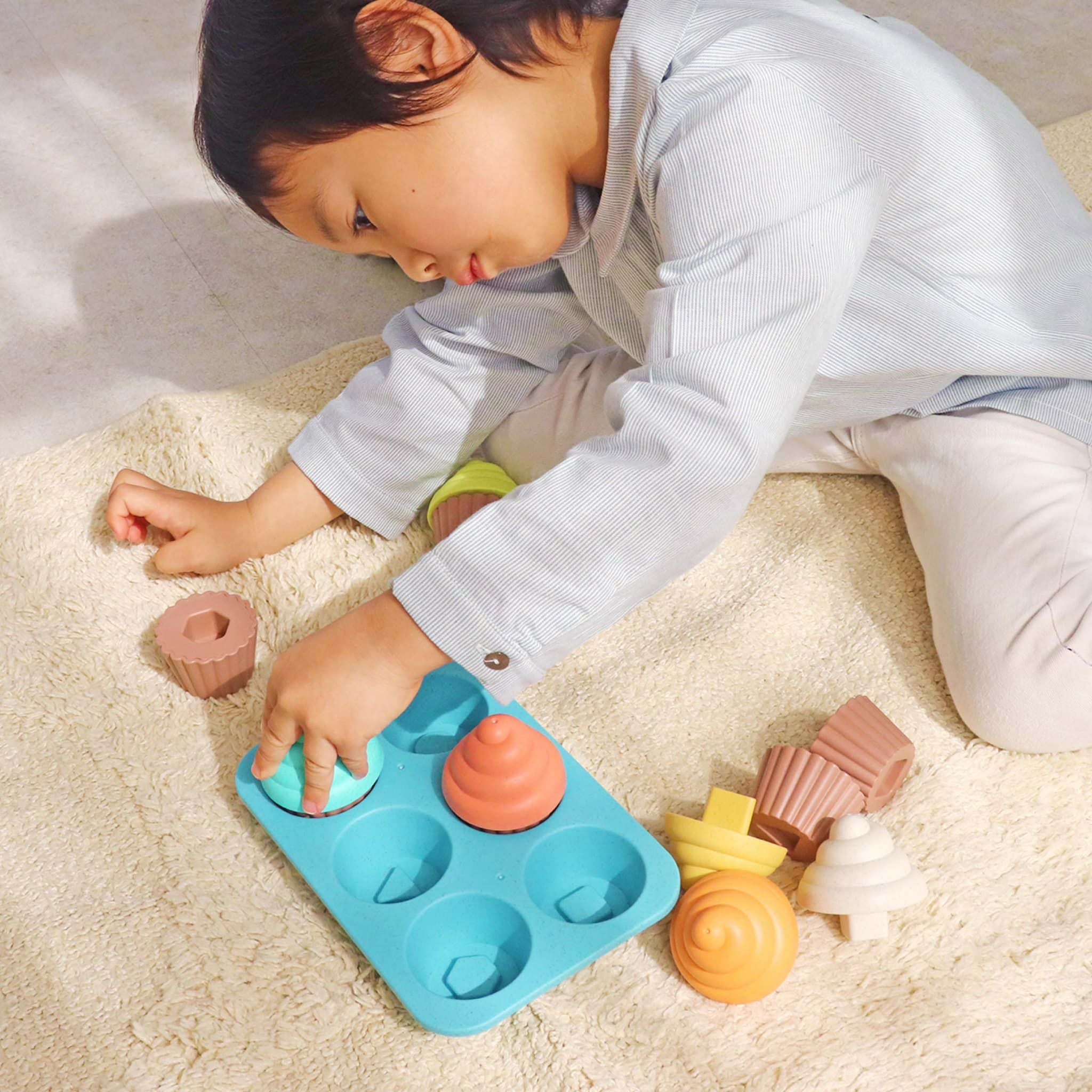 ecomugi ( エコムギ ) SHAPE FITTING CUPCAKE SET-型はめカップケーキ