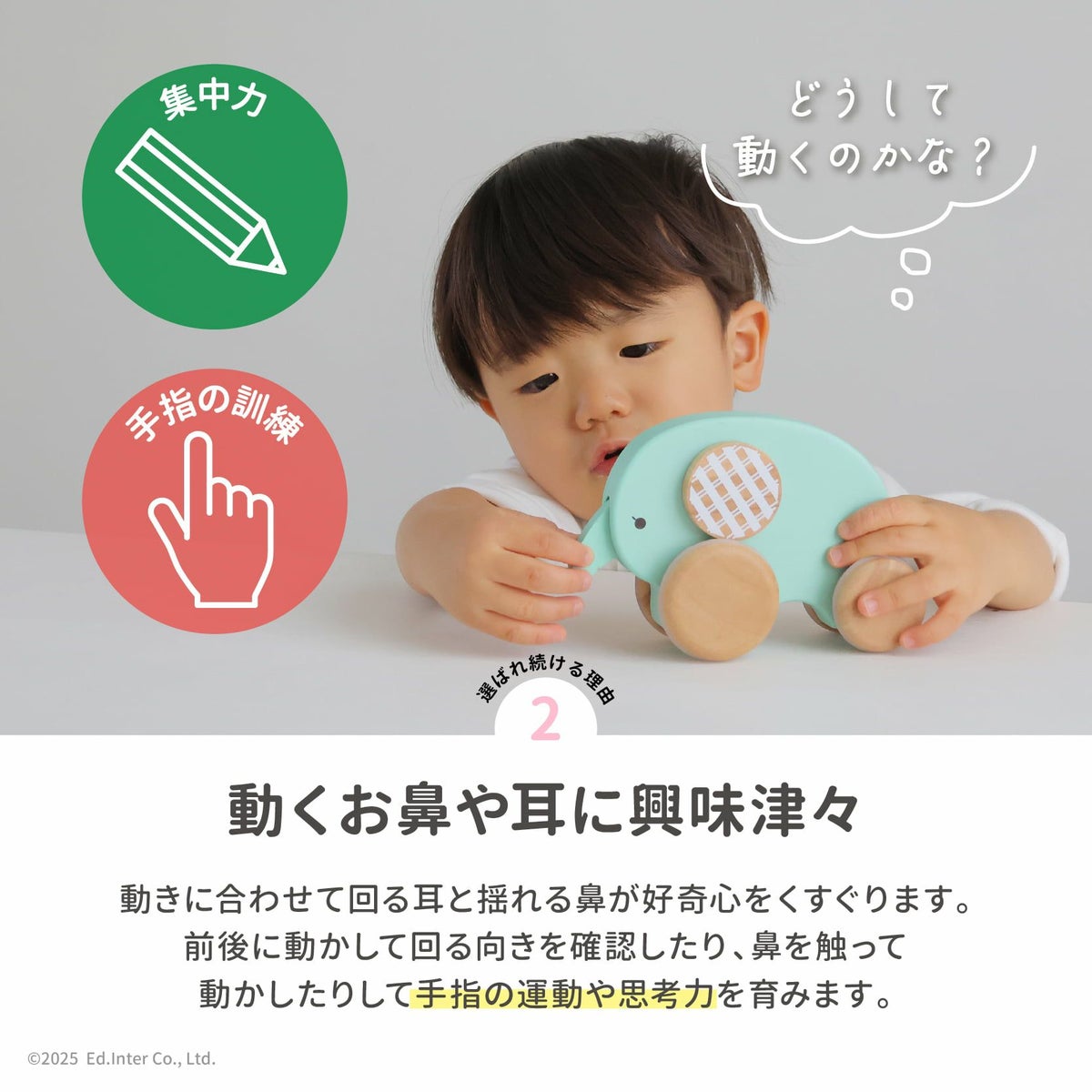 くるくるプッシュトイ おっとりEllie-エリー-